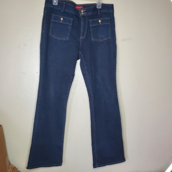Chaps Jeans Chaps Denim Size 2 Wide Flare Legs 9s Vintage Y2k Look